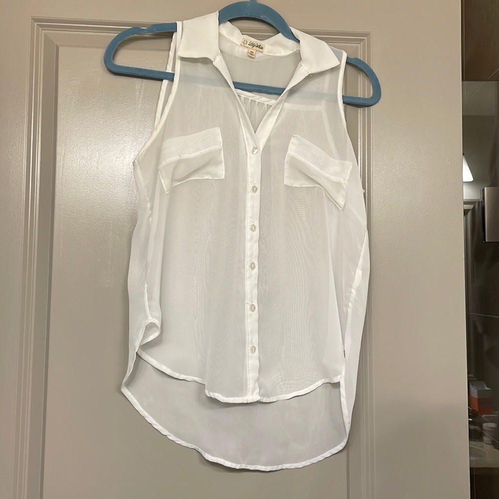 Lily White sheer blouse